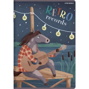 Zeszyt BOOKWORM/RETRO A5 32k. 70g krata Top 2000 (400169402)