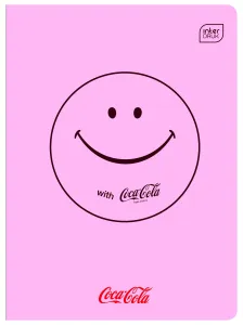 Zeszyt HYBRID COCA COLA A5 60k. 70g krata Interdruk