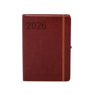 Kalendarz książkowy (terminarz) 2026 FORMALIZM TDW A4 Antra (BRĄZOWY)