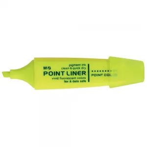 Zakreślacz Point Liner AHM21572 M&G zapachowy ścięta końcówka 1-4 mm żółty