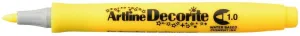 Marker permanentny Artline decorite, żółty 1,0mm pędzelek końcówka (AR-033 7 2)