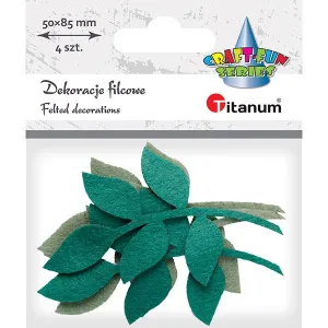 Ozdoba filcowa Craft-Fun Series liście z gałązką Titanum (19YJ-013)