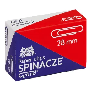 Spinacze okrągły 28mm 100 szt Grand