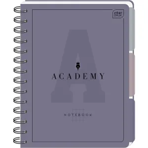 Kołozeszyt (kołonotatnik) ACADEMY A5 100 # PP A5 100k. 90g krata Interdruk (z przekładkami)