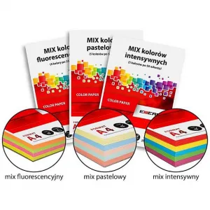 Papier kolorowy Emerson mix 20x5 A4 - mix 80g (xem1000n)