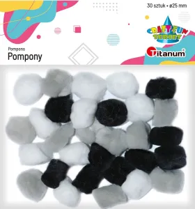 Pompony Craft-Fun Series mix 30 szt Titanum (283068)
