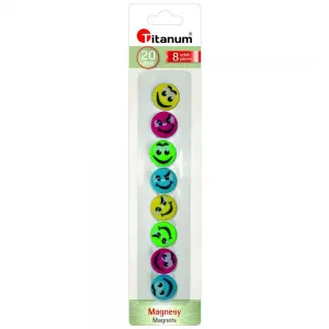 Magnes Titanum Smiley - mix 20mm (20mm/8)