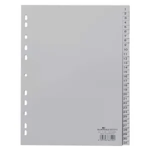 Przekładka numeryczna A4 szara Durable (652310)