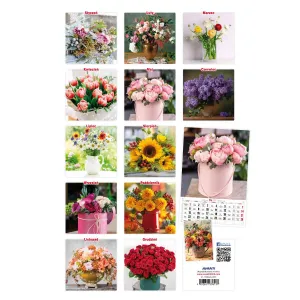 Kalendarz ścienny Avanti wieloplanszowy paskowy 285mm x 420mm (5901769620476)