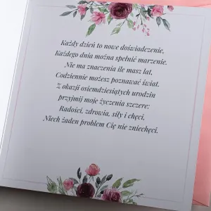 Kartka składana C6 urodzinowy Art Nuvo (5902973359565)