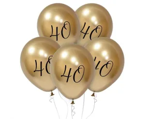 Balon gumowy Beauty&Charm Numer 40, platynowe złoty 12cal Godan (GZ-Z405)