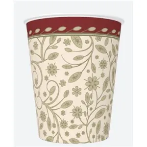Kubek jednorazowy daisy papier 250ml Pol-mak (01)