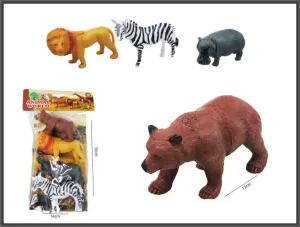Figurka Zwierzęta dzikie 4 szt 12-14cm Hipo (H13808)