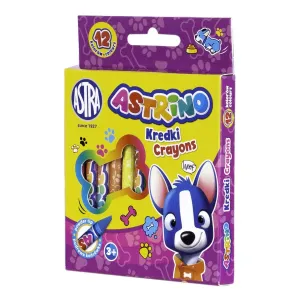 Kredki świecowe GRAFIONOWE 12 kol. Astrino (316121001)