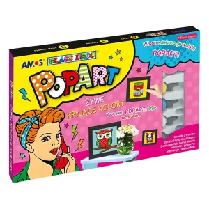 Farba do malowania na szkle POPART kolor: różne 22ml 5 kolor. Amos (PA22P6-F)