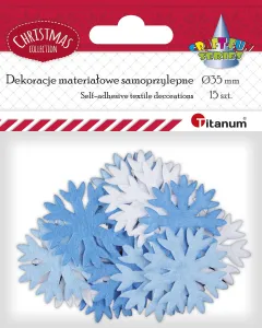 Ozdoba materiałowa Craft-Fun Series Śnieżynki Titanum (MTCR-BY390)