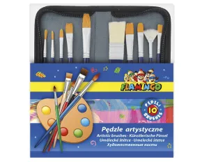 Pędzel drewniany uchwyt Flamingo (SR-B63)