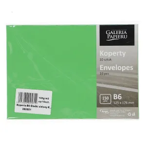Koperta gładki zielony k 150 B6 - Zielony 125mm x 176mm (280851)