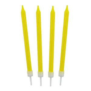 Świeczka urodzinowa Godan żółte, 8.6 cm (SW-ZO10)