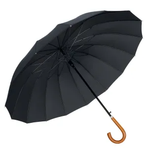 Parasol Automatyczny Pokrowiec Na Ramię 24-Żeberkowy Czarny 115 cm Lean (27702)