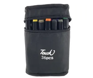 Marker specjalistyczny Zestaw Pisaków Markerów Touch 36 Szt Torba Markery Alkoholowe wkład mix okrągła/ścięta końcówka Lean (12857)