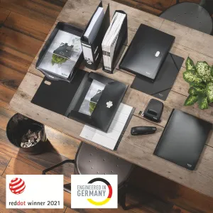 Teczka ofertowa recycle A4 kolor: czarny 20 kieszeni Leitz (46760095)