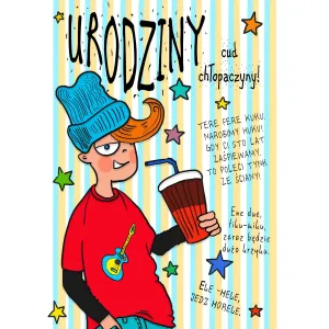 Kartka składana Karnet B6 ur CHŁOPAK II B6 Henry (5907465660235)