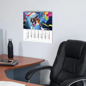 Kalendarz ścienny PSY POD WODĄ 33x33 330mm x 330mm Press