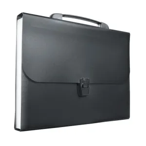 Teczka z przegródkami czarna harmonijkowa A4 5903242103674 A4 kolor: czarny Tetis (BT623-P)