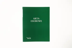 Teczka do akt osobowych A4 ABCDE zielony papier Warta (339-040)