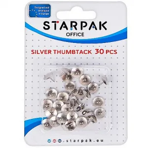 Pinezki Starpak kolor: srebrna 30 szt (149876)