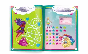 Książka dla dzieci Barbie™. 100 brokatowych naklejek Ameet