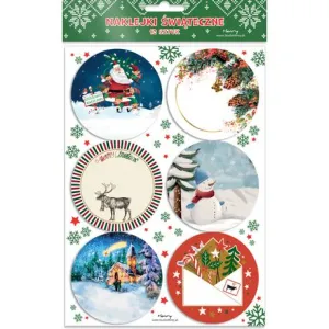 Naklejka (nalepka) Prezentowe Mikołaj  z elfami Henry (5905701485628)