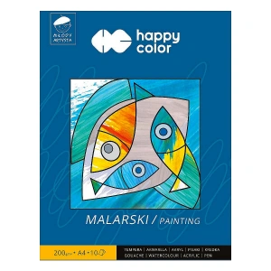 Blok artystyczny Happy Color młody artysta A4 200g 10k 297mm x 210mm (HA 3720 2030-M10)