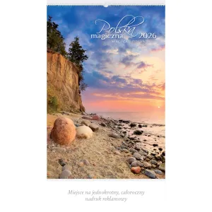Kalendarz ścienny MAGICZNA POLSKA 13-planszowe 2024 320mm x 470mm Lucrum (RW02)