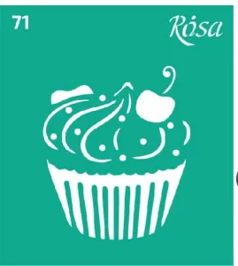 Szablon Muffinka Rosa (nr.71)
