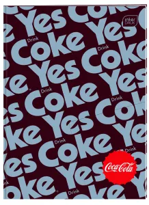 Zeszyt tematyczny A6 COCA COLA HYBRID 32k. 70g krata Interdruk (do słówek)