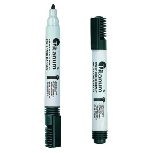 Marker suchościeralny wkład czarny 3,0mm okrągła końcówka Titanum (BY1026-02)