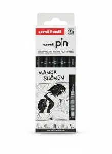 Cienkopis kreślarski MANGA Shoen 5 szt ASP013 wkład mix mixmm 1kol. Uni (206470)