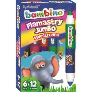 Flamaster St.Majewski Jumbo dwustronne 12 k 12 kol. (5903235003172)