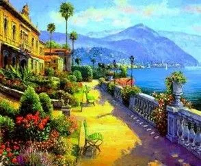 Zestaw kreatywny Norimpex malowanie po numerach -miasto z widokiem (NO-1005680)