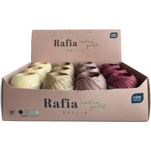 Rafia satin gold na szpulce 5902277345547 mix 20m Interdruk (20 m)