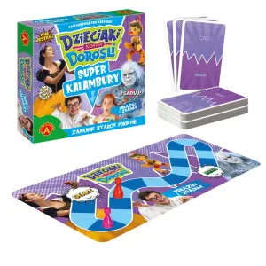 Gra planszowa SUPER KALAMBURY DZIECIAKI KONTRA DOROŚLI Alexander