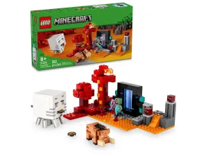 Klocki konstrukcyjne Minecraft Zasadzka w portalu do Netheru Lego (21255)
