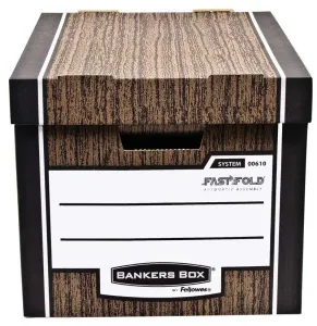 Pudło archiwizacyjne A4 Woodgrain brązowy tektura [mm:] 325x258x 385 Fellowes (0061001)