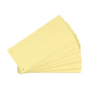 Przekładka czysta 1/3 A4 żółta 180g 100k Oxford (100205026)