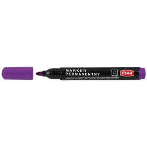 Marker permanentny wkład fioletowy okrągła końcówka Toma