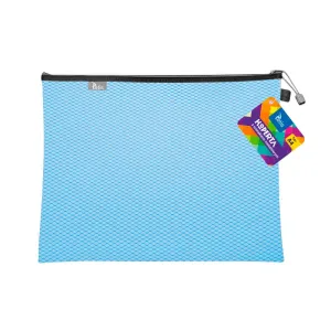 Teczka plastikowa na suwak niebieska A4  z suwakiem 5903242105128 A4 niebieski Tetis (BT605-N)