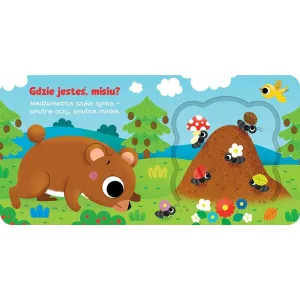 Książka dla dzieci Otwórz okienko! Gdzie jesteś, misiu ? Aksjomat