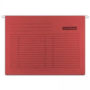 Teczka zawieszkowa Donau A4 - czerwony 230g (7410905PL-04)